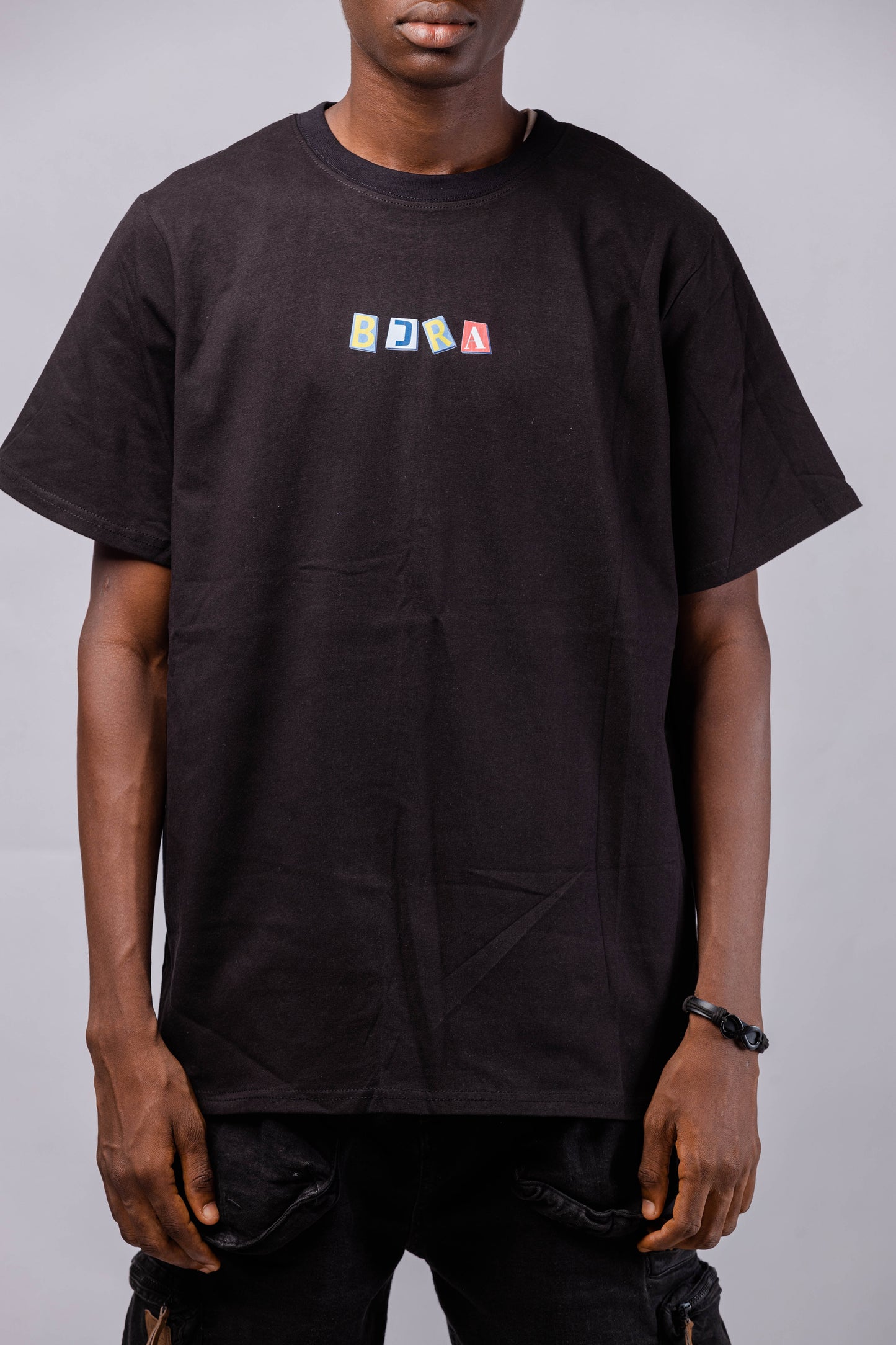 DANI COLLAGE TEE - BLACK